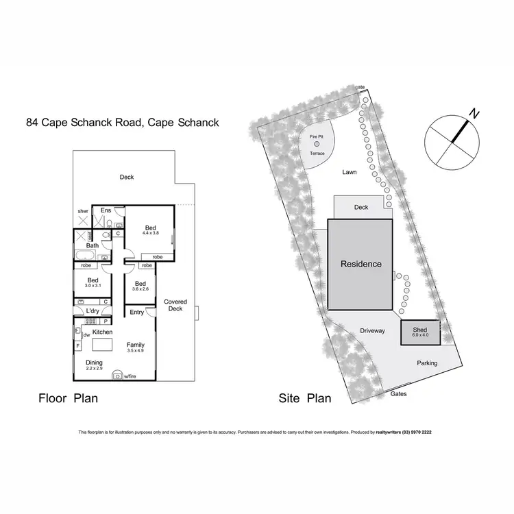 Floorplan of Homely house listing, 84 Cape Schanck Road, Cape Schanck VIC 3939