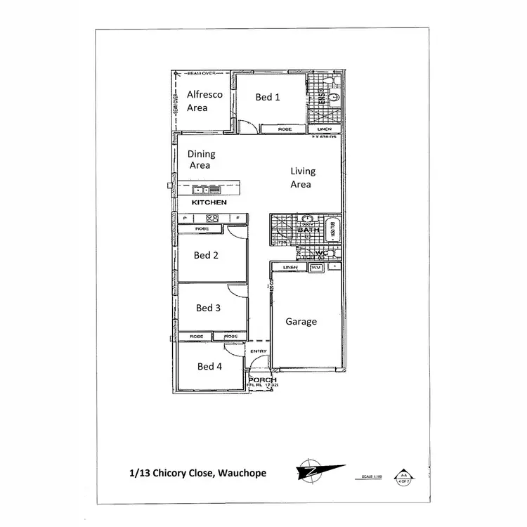 Floorplan of Homely house listing, 1/13 Chicory Close, Yippin Creek NSW 2446