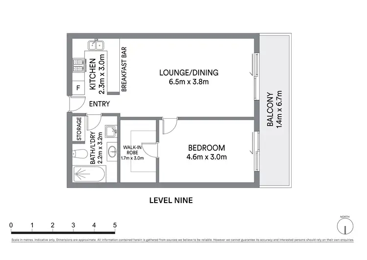 Floorplan of Homely apartment listing, 53/278 Sussex Street, Sydney NSW 2000