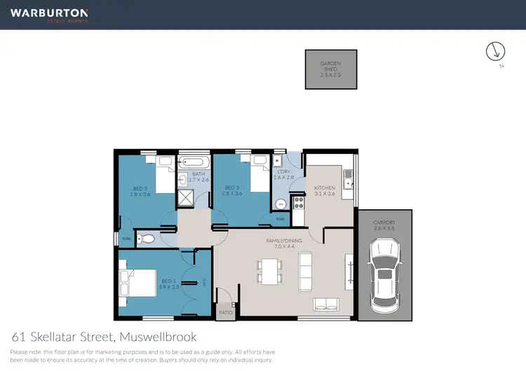 Floorplan of Homely house listing, 61 Skellatar Street, Muswellbrook NSW 2333