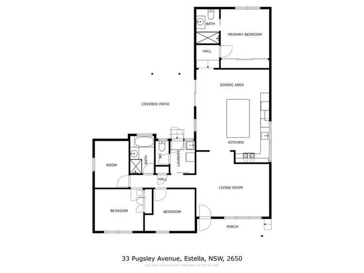 Floorplan of Homely house listing, 33 Pugsley Avenue, Estella NSW 2650