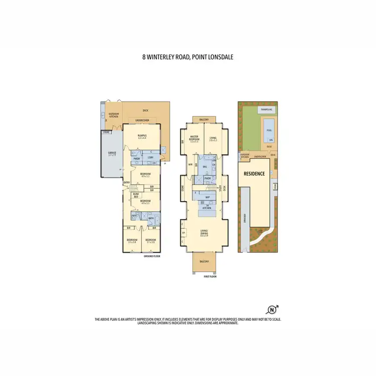 Floorplan of Homely house listing, 8 Winterley Road, Point Lonsdale VIC 3225