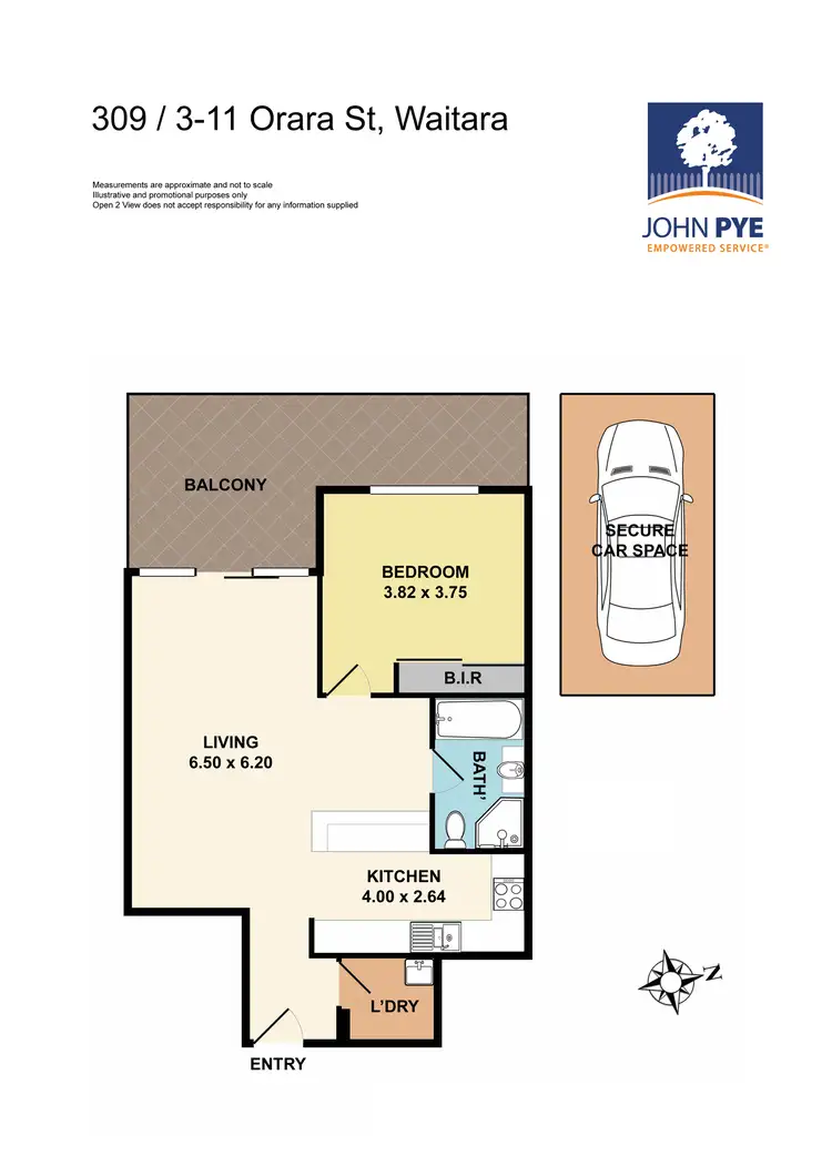 Floorplan of Homely apartment listing, 309/3-11 Orara Street, Waitara NSW 2077