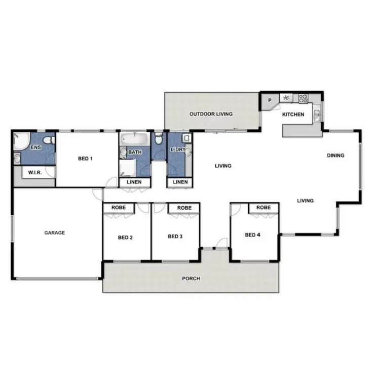 Floorplan of Homely house listing, 37 Hinchliffe Drive, Kearneys Spring QLD 4350