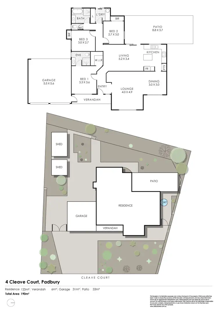 Floorplan of Homely house listing, 4 Cleave Court, Padbury WA 6025
