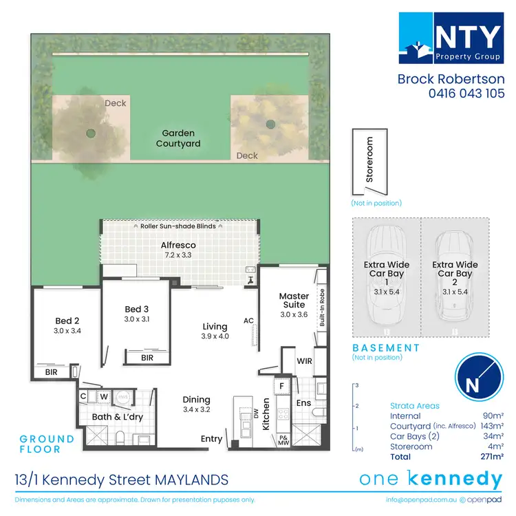 Floorplan of Homely apartment listing, 13/1 Kennedy Street, Maylands WA 6051