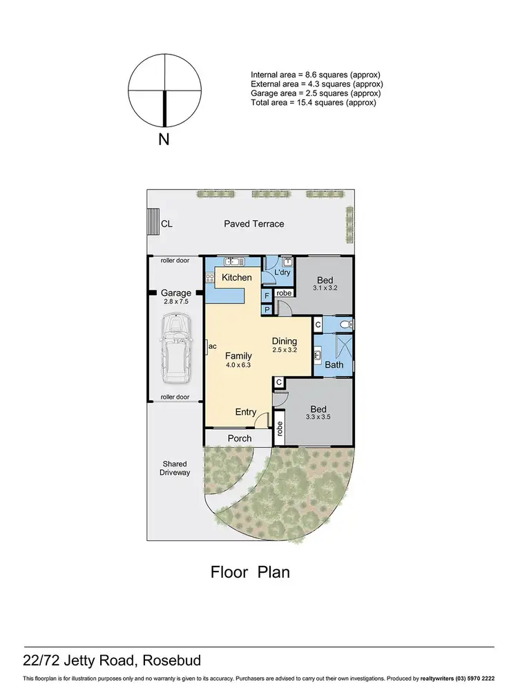 Floorplan of Homely unit listing, 22/72 Jetty Road, Rosebud VIC 3939