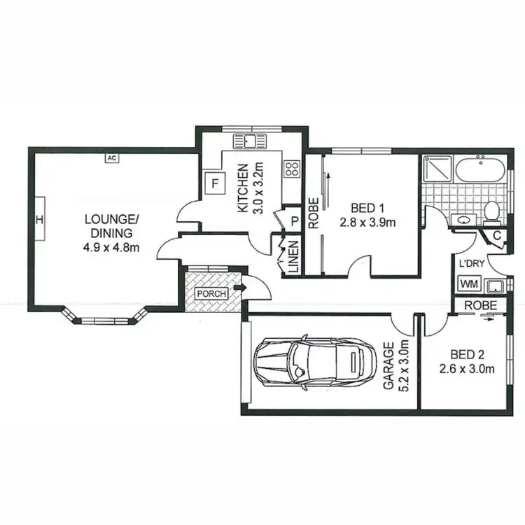 Floorplan of Homely unit listing, 5/6 Korra Avenue, Kensington Gardens SA 5068