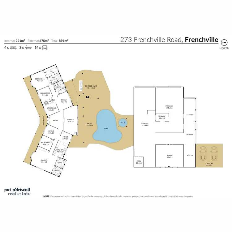 Floorplan of Homely house listing, 273 Frenchville Road, Frenchville QLD 4701