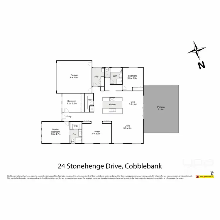 Floorplan of Homely house listing, 24 Stonehenge Drive, Cobblebank VIC 3338