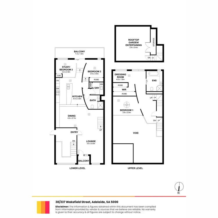 Floorplan of Homely apartment listing, 38/237 Wakefield Street, Adelaide SA 5000