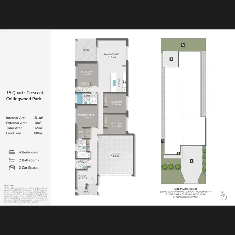 Floorplan of Homely house listing, 15 Quartz Crescent, Collingwood Park QLD 4301