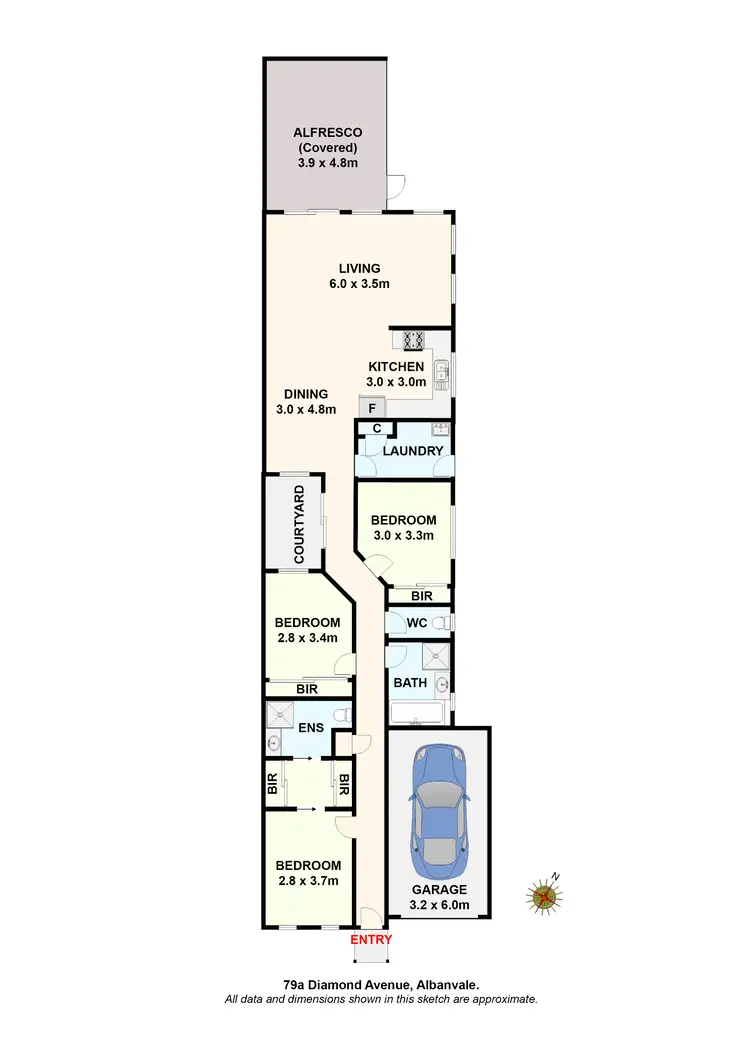 Floorplan of Homely unit listing, 79/A Diamond Avenue, Albanvale VIC 3021