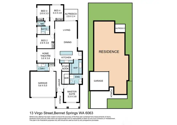 Floorplan of Homely house listing, 13 Virgo Street, Bennett Springs WA 6063