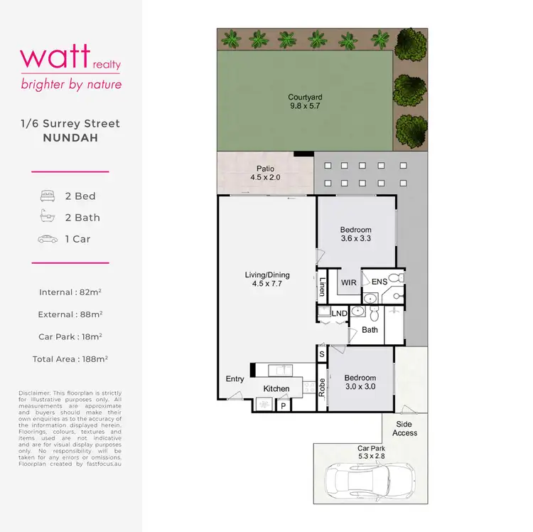 Floorplan of Homely unit listing, 1/6 Surrey Street, Nundah QLD 4012