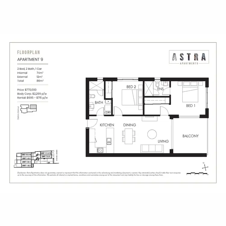 Floorplan of Homely apartment listing, 9/16 Station Road, Gaythorne QLD 4051