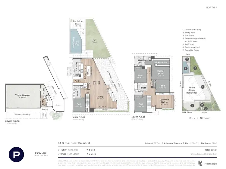 Floorplan of Homely land listing, 64 Suvla Street, Balmoral QLD 4171