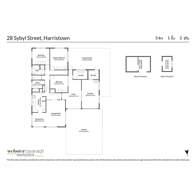 Floorplan of Homely house listing, 28 Sybyl Street, Harristown QLD 4350
