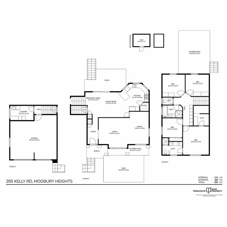 Floorplan of Homely house listing, 285 Kelly Road, Modbury Heights SA 5092