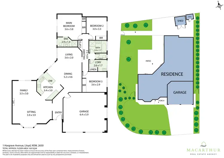 Floorplan of Homely house listing, 1 Hargrave Avenue, Lloyd NSW 2650