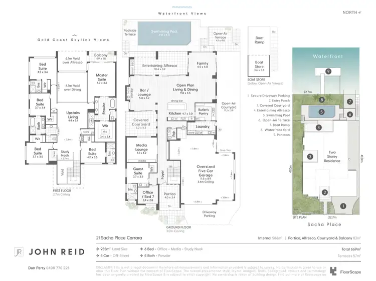 Floorplan of Homely house listing, 21 Sacha Place, Carrara QLD 4211
