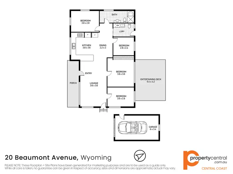 Floorplan of Homely house listing, 20 Beaumont Avenue, Wyoming NSW 2250