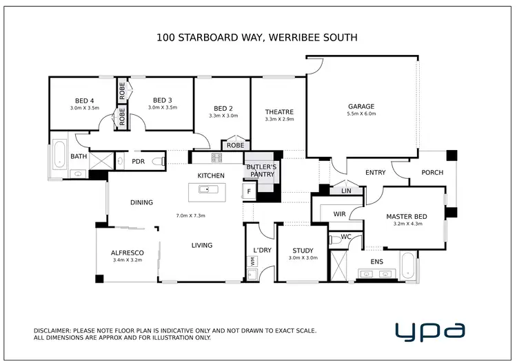 Floorplan of Homely house listing, 100 Starboard Way, Werribee South VIC 3030