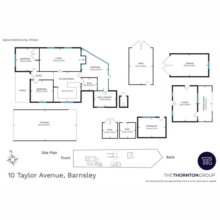Floorplan of Homely house listing, 10 Taylor Avenue, Barnsley NSW 2278