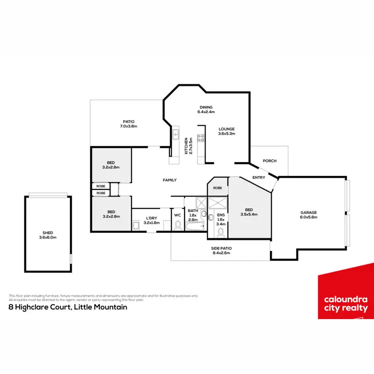 Floorplan of Homely house listing, 8 Highclare Court, Little Mountain QLD 4551
