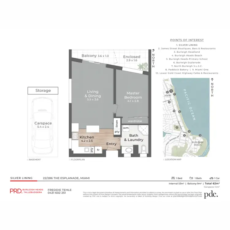 Floorplan of Homely unit listing, 22/286 The Esplanade, Miami QLD 4220