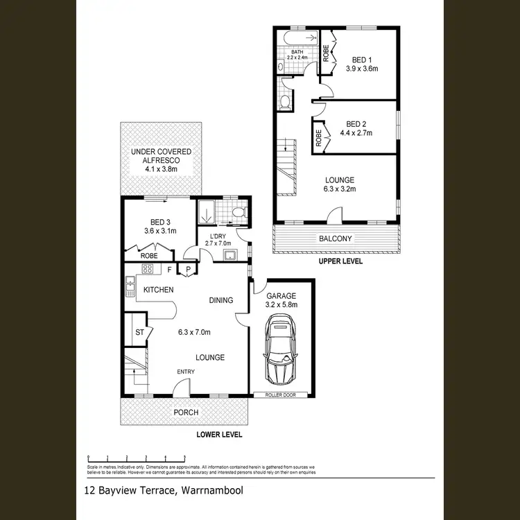 Floorplan of Homely townhouse listing, 12 Bayview Terrace, Warrnambool VIC 3280