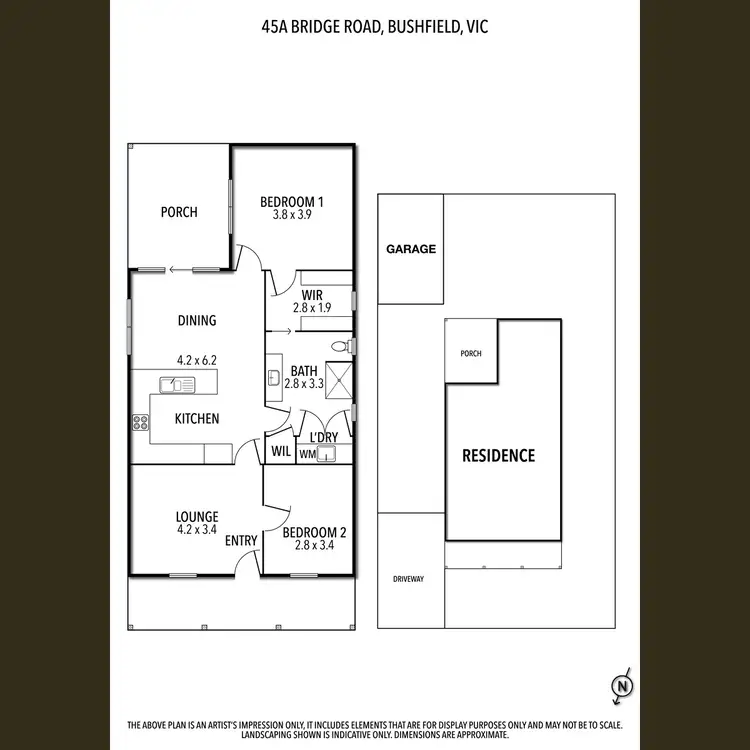 Floorplan of Homely house listing, 45a Bridge Road, Bushfield VIC 3281