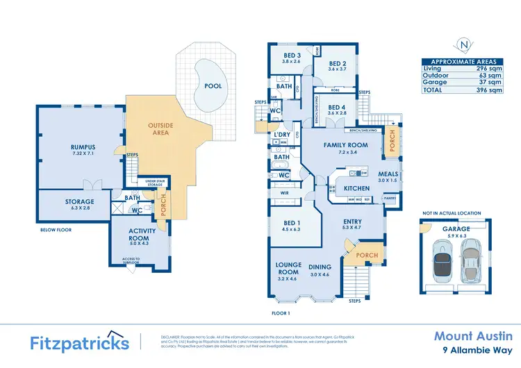 Floorplan of Homely house listing, 9 Allambie Way, Mount Austin NSW 2650