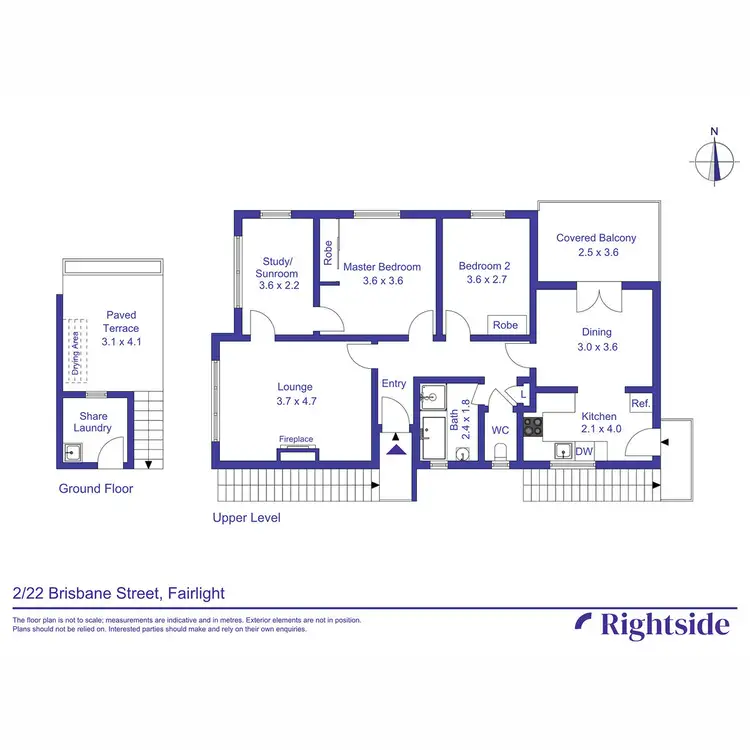 Floorplan of Homely unit listing, 2/22 Brisbane Street, Fairlight NSW 2094
