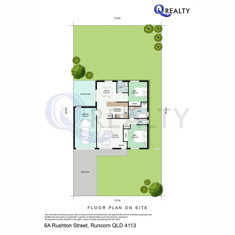 Floorplan of Homely house listing, 6A Rushton Street, Runcorn QLD 4113