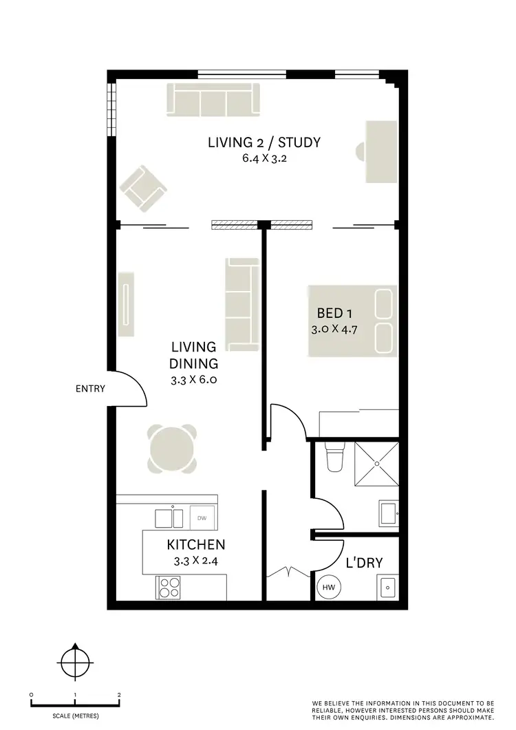 Floorplan of Homely apartment listing, 1/288 Lawrence Street, Alexandria NSW 2015