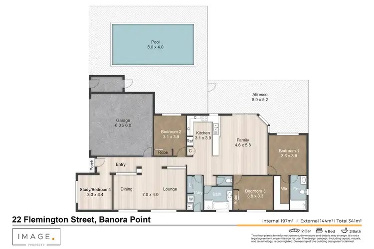 Floorplan of Homely house listing, 22 Flemington Street, Banora Point NSW 2486
