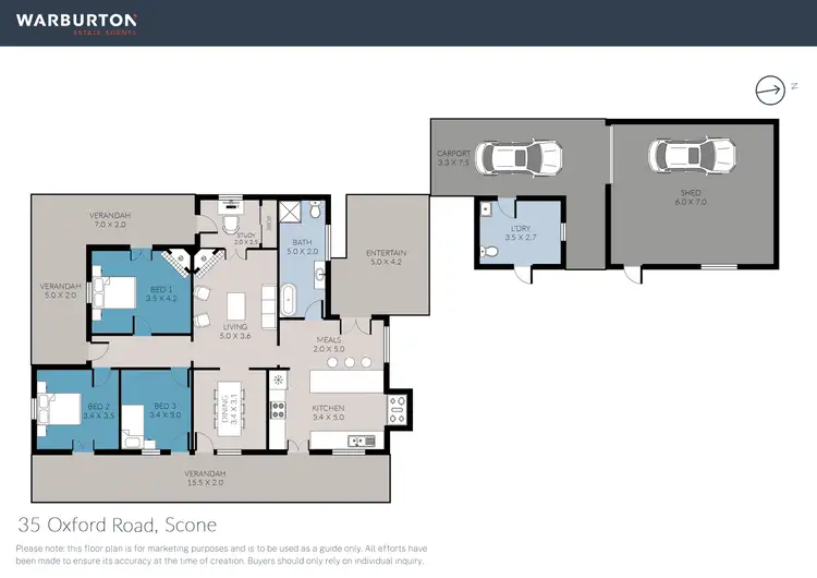 Floorplan of Homely house listing, 35 Oxford Road, Scone NSW 2337