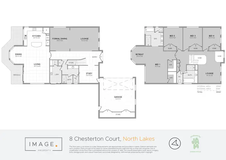 Floorplan of Homely house listing, 8 Chesterton Court, North Lakes QLD 4509