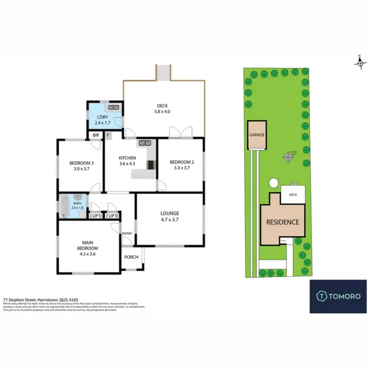 Floorplan of Homely house listing, 77 Stephen Street, Harristown QLD 4350