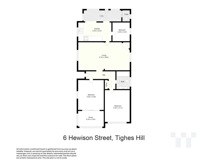 Floorplan of Homely house listing, 6 Hewison Street, Tighes Hill NSW 2297