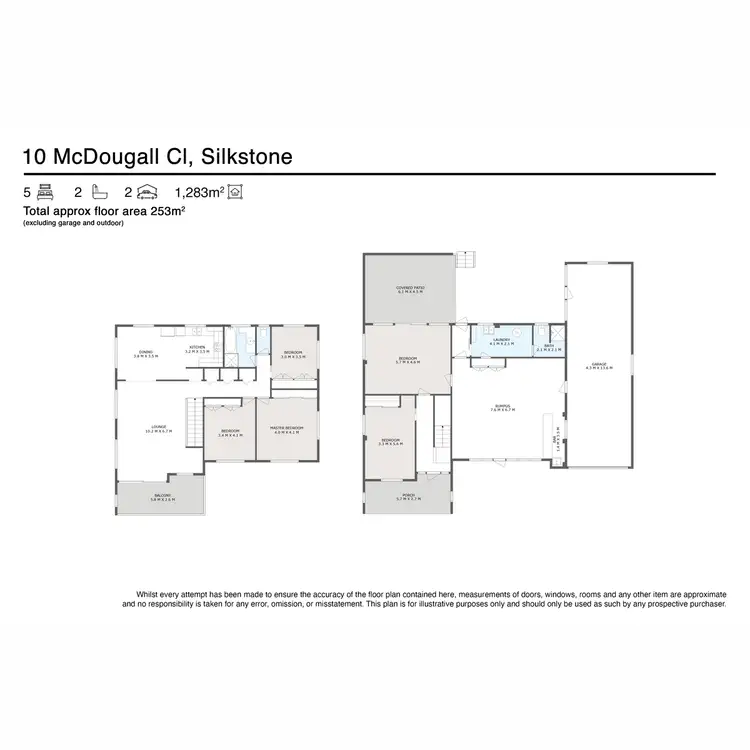 Floorplan of Homely house listing, 10 McDougall Close, Silkstone QLD 4304