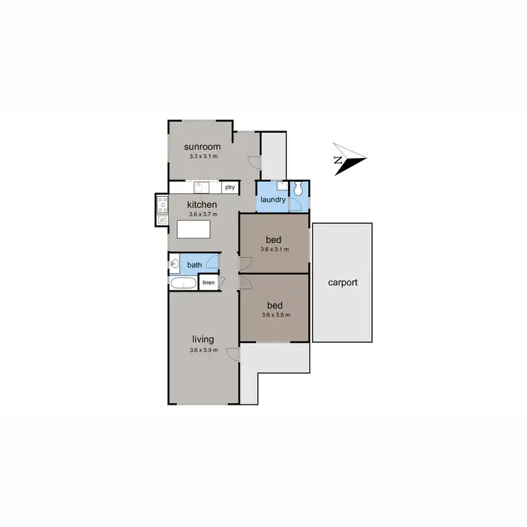 Floorplan of Homely house listing, 44 Murray Anderson Road, Rosebud VIC 3939