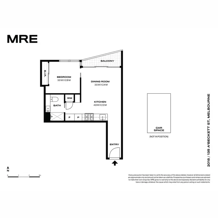 Floorplan of Homely apartment listing, 2013/135 A'Beckett Street, Melbourne VIC 3000