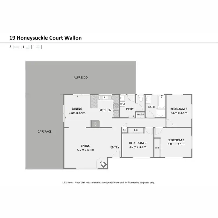 Floorplan of Homely house listing, 19 Honeysuckle Court, Walloon QLD 4306