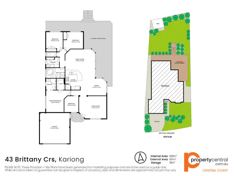 Floorplan of Homely house listing, 43 Brittany Crescent, Kariong NSW 2250