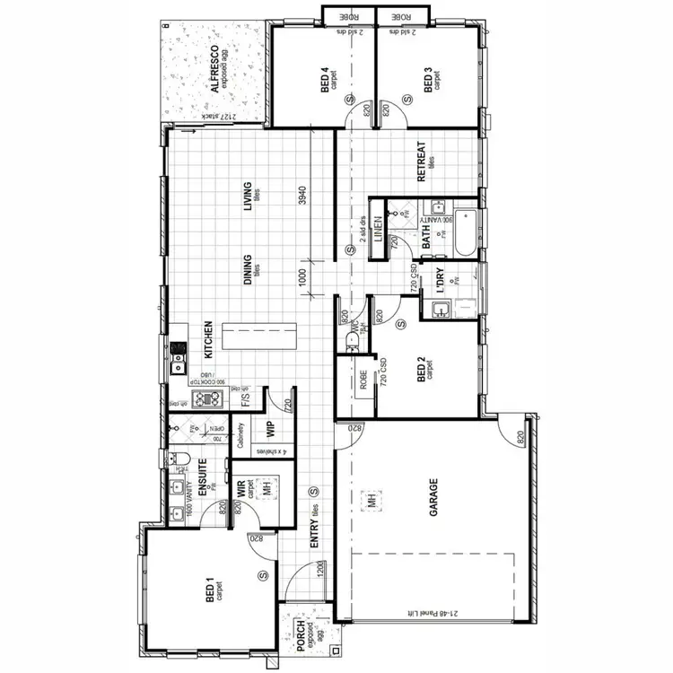 Floorplan of Homely house listing, Address available on request
