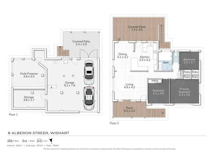 Floorplan of Homely house listing, 8 Alberon Street, Wishart QLD 4122