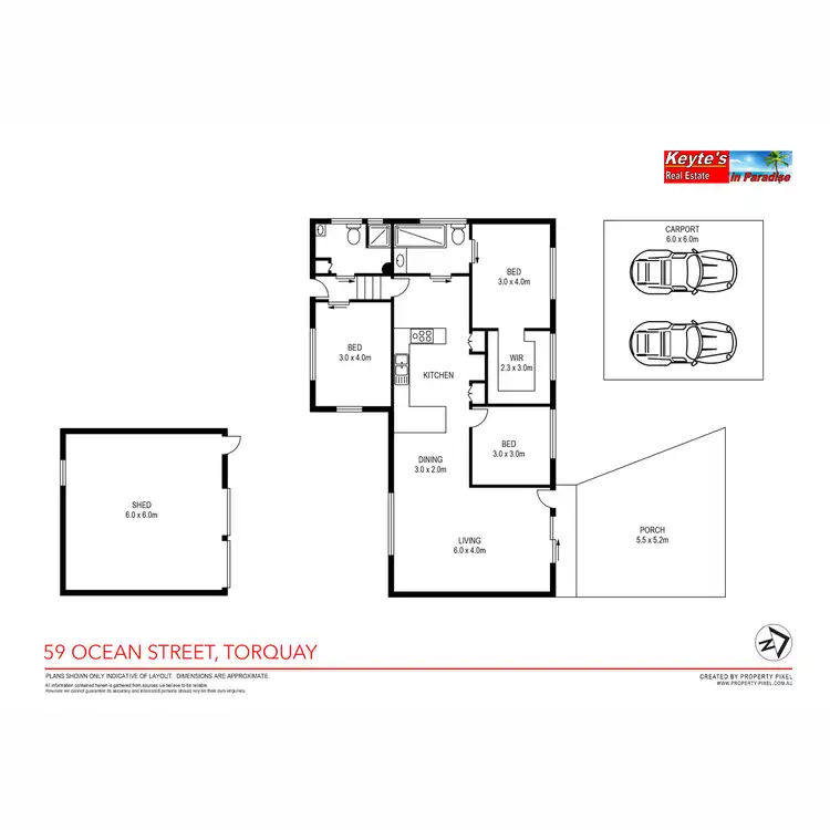 Floorplan of Homely house listing, 59 Ocean Street, Torquay QLD 4655