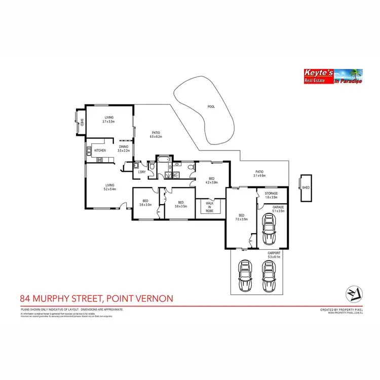 Floorplan of Homely house listing, 84 Murphy Street, Point Vernon QLD 4655